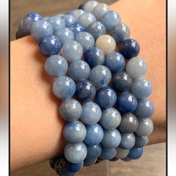 Blue Aventurine Beaded Bracelet - Picture 1 of 1